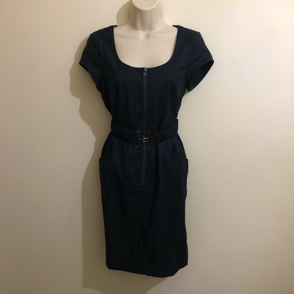 EUC Navy Blue Sheath Dress